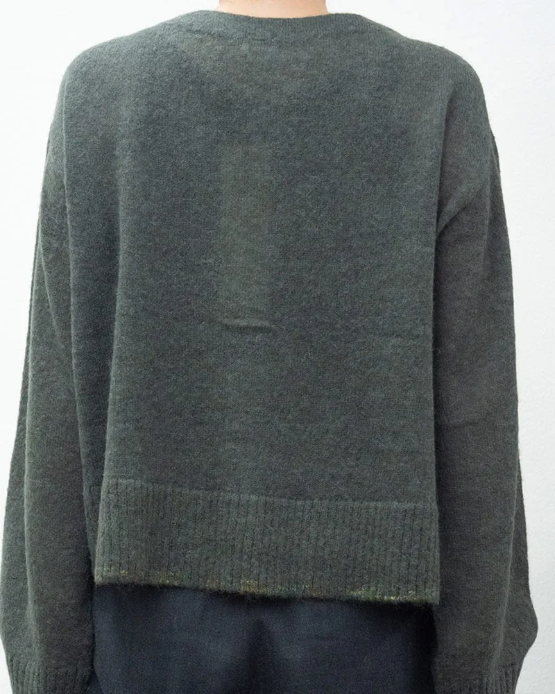 Ct Plage - Pull Col V Cardigan - Kaki