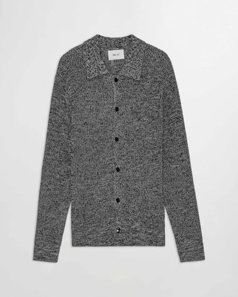 Nn07 - Cardigan Polo Jacobo - Noir Multi