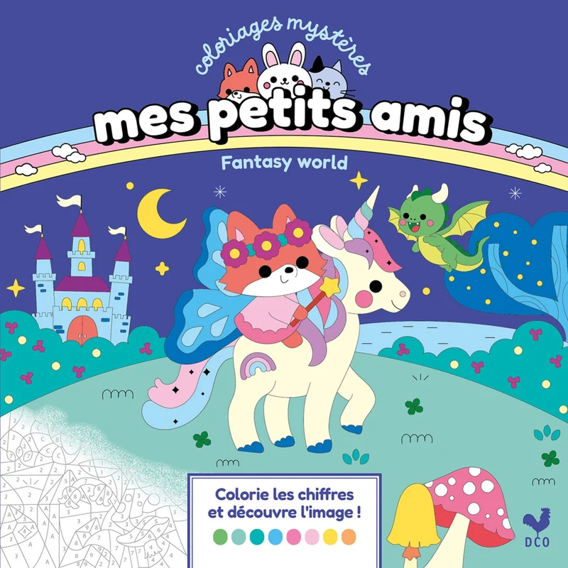 Coloriages mystères Mes petits amis Fantasy World