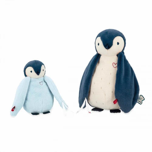 Peluches câlines manchot bleu