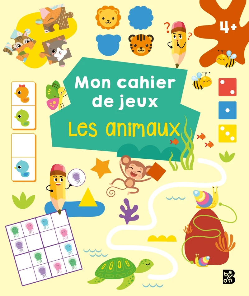 Mon cahier de jeux Les animaux