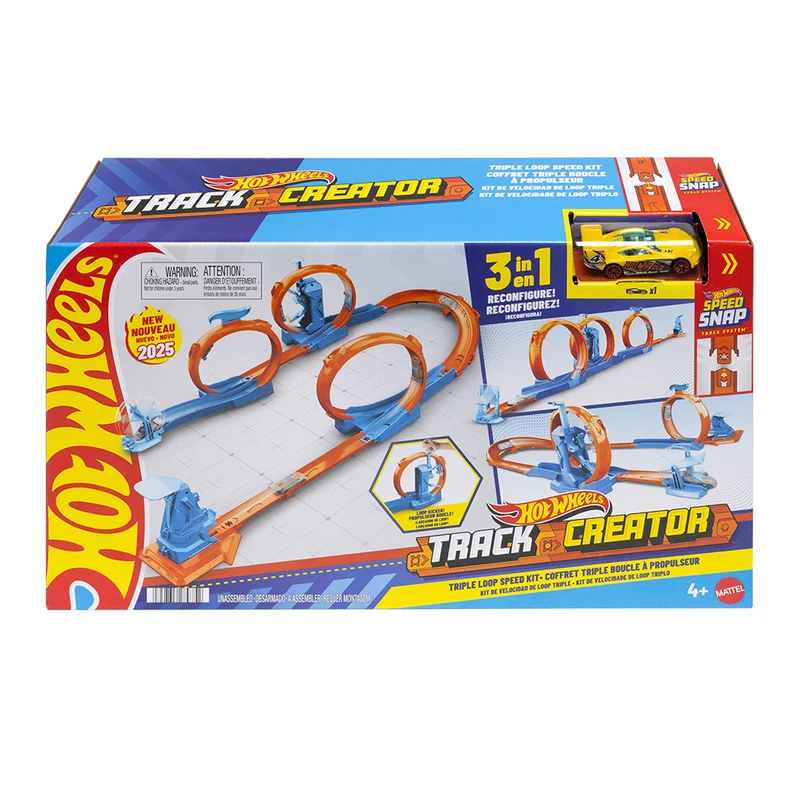 Hot Wheels Coffret Triple boucle à propulseur