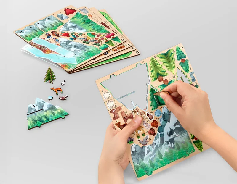 Puzzle Arkitec - Aventures en plein air (FR-EN)