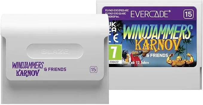 Blaze Evercade - Windjammers Karnov & Friends - Cartouche Evercade n°15