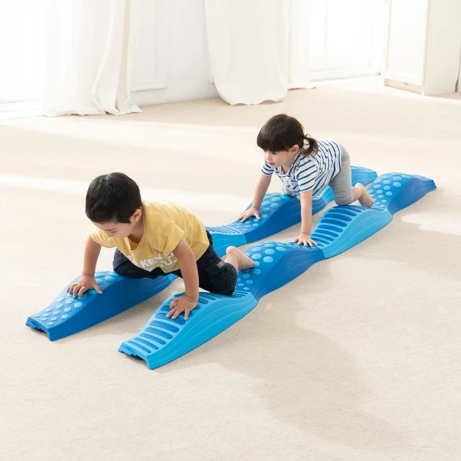 Parcours tactile WePlay, 8 pièces, bleues