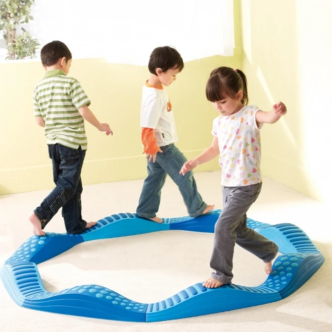 Parcours tactile WePlay, 8 pièces, bleues