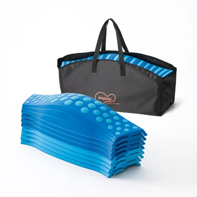 Parcours tactile WePlay, 8 pièces, bleues