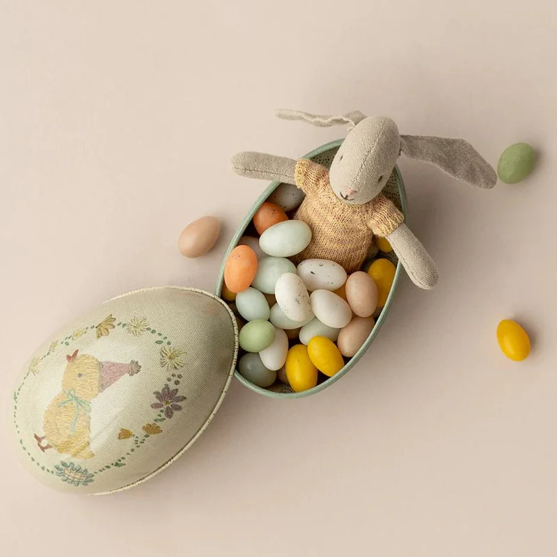 Peluche Lapin, Mini - Poudre Avec Œuf De Pâques Petit Taille