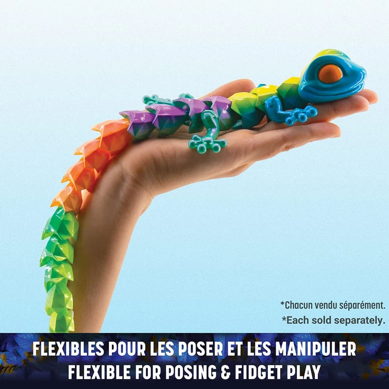 CrystaLynx - Figurine articulée gecko à collectionner de 24,5 cm (assortiment)