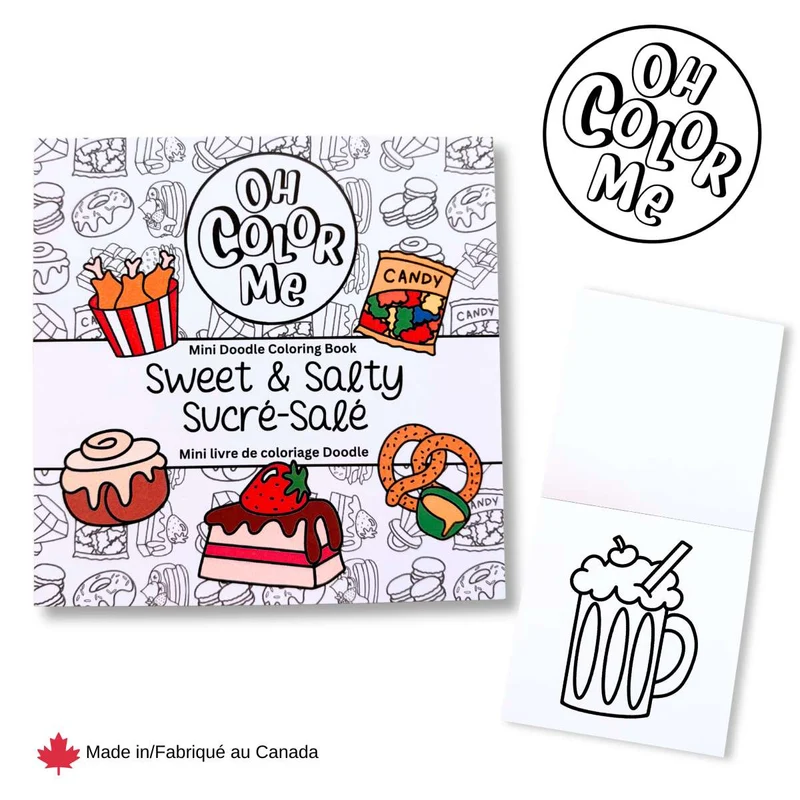 Mini livre de coloriage Sucré-salé
