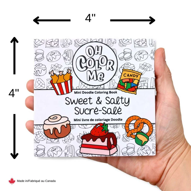 Mini livre de coloriage Sucré-salé