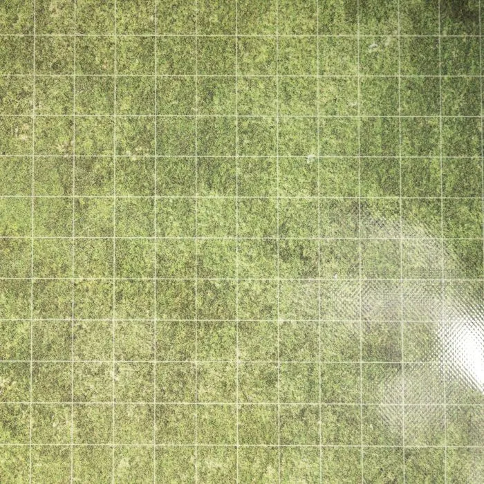 Tapis de jeu quadrillé effaçable pour JDR - plaine