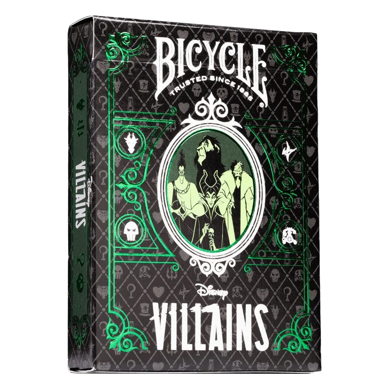Bicycle - Disney Villains Vert - 54 cartes