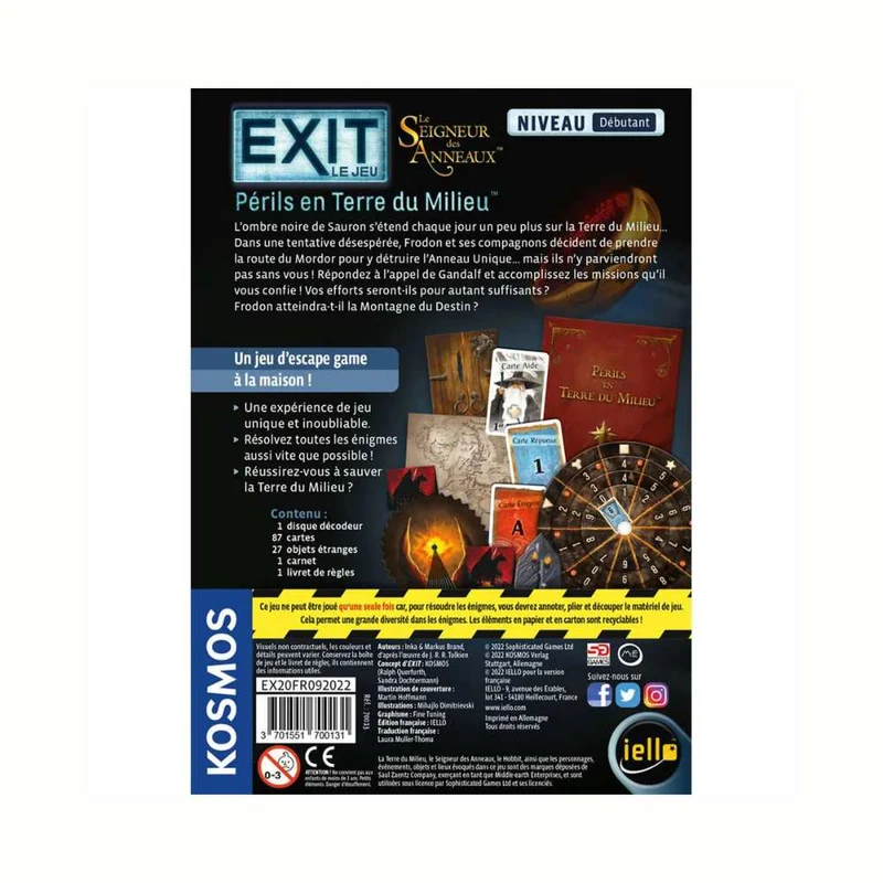 EXIT: Seigneur des Anneaux - Périls en Terres du Milieu (FR)