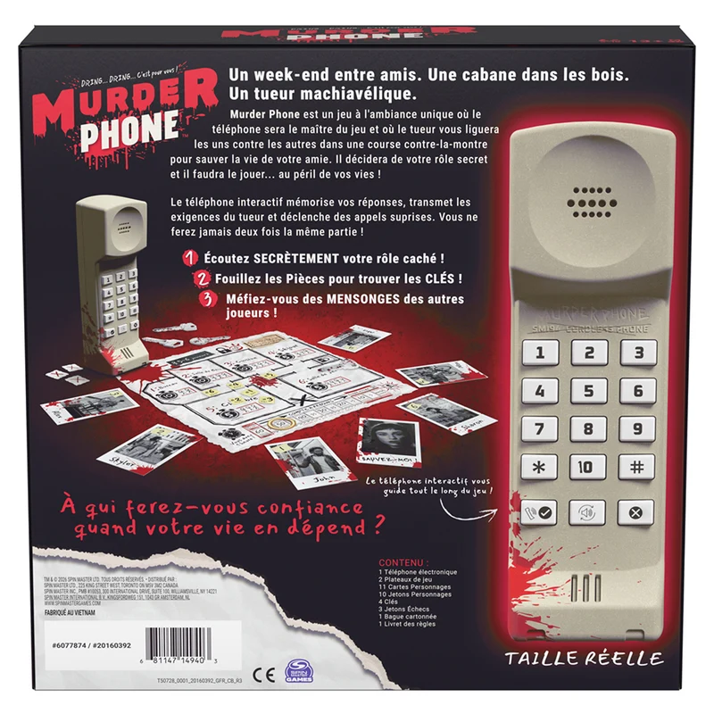 Jeu Murder Phone - Version française