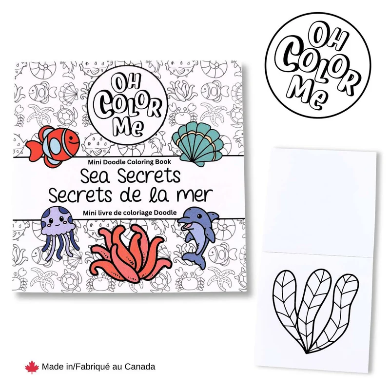 Mini livre de coloriage Secret de la mer