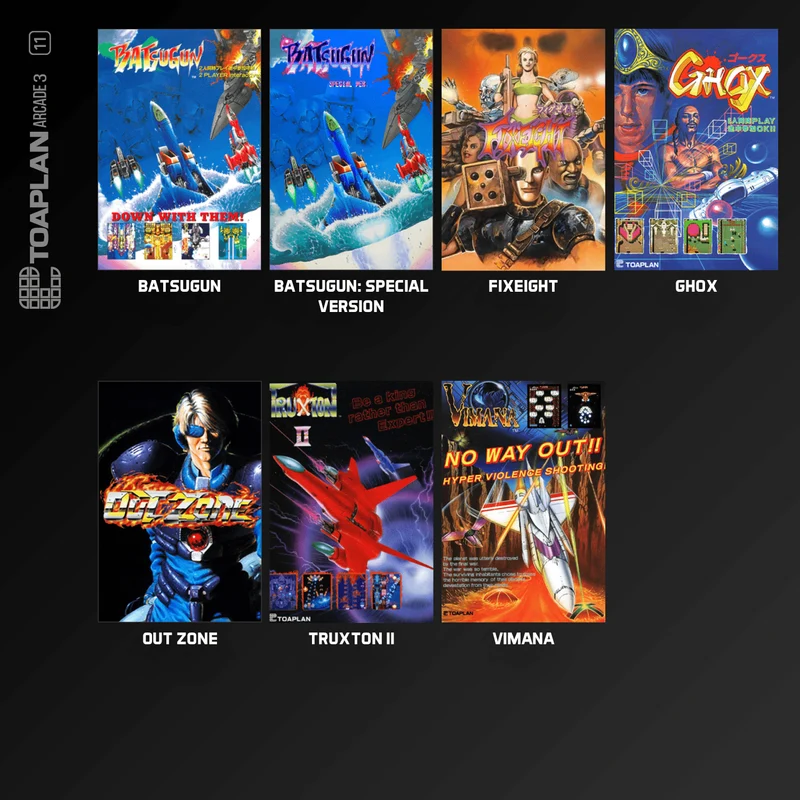 Blaze Evercade - Evercade Toaplan Arcade 3 - Cartouche n°11
