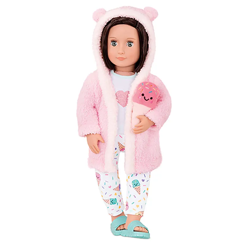 Pyjama crème glacé avec robe de chambre