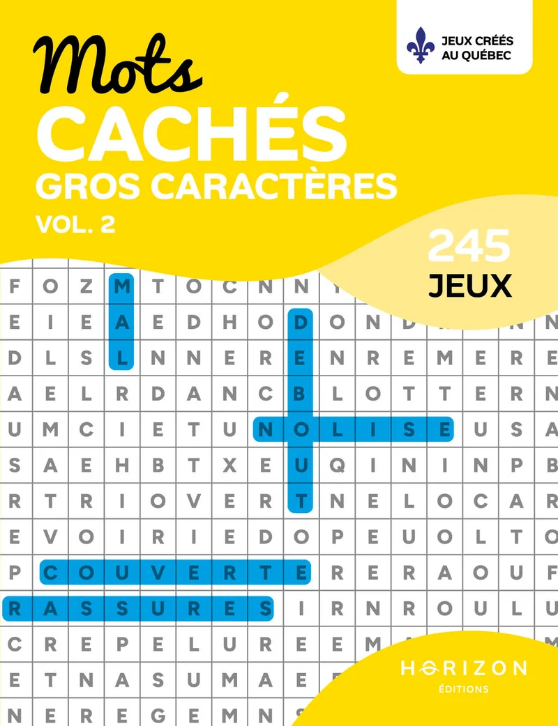 Mots Cachés 02 245 jeux Gros Caractères