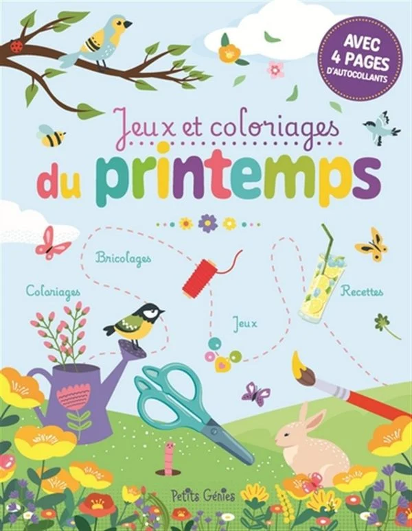 Jeux et coloriages du printemps