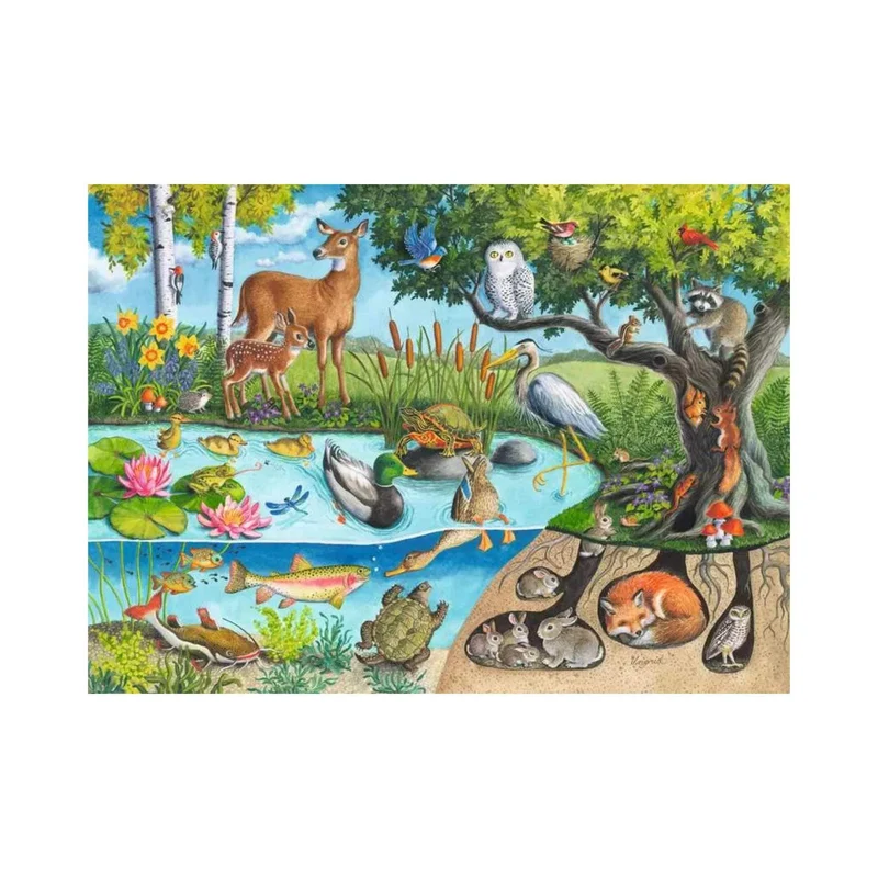 Animals Above and Below (60 pcs)