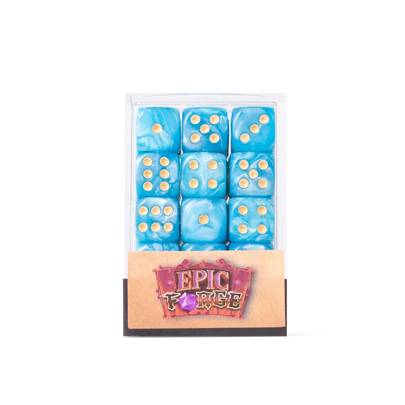 Set de 36 dés de 6 Bleus - Epic Forge - 12mm