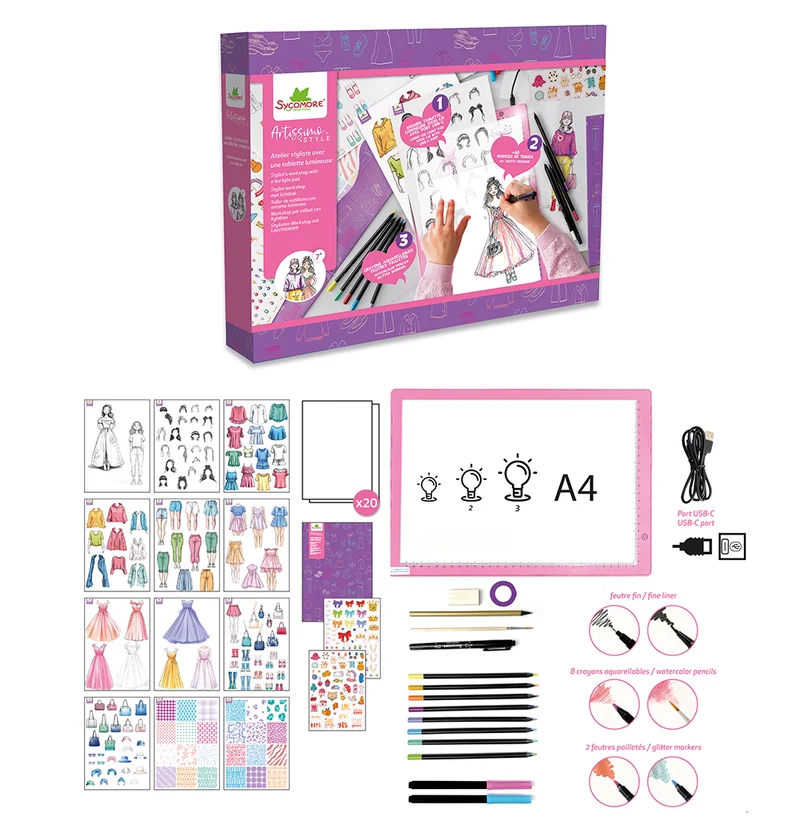 Artissimo Atelier stylisme avec tablette lumineuse