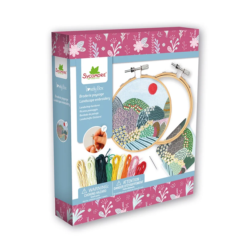 Lovely Box - Broderie paysage