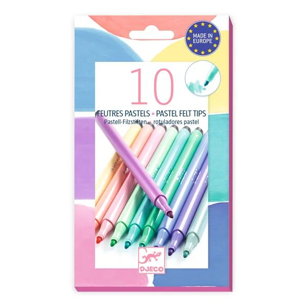 10 feutres - Pastels