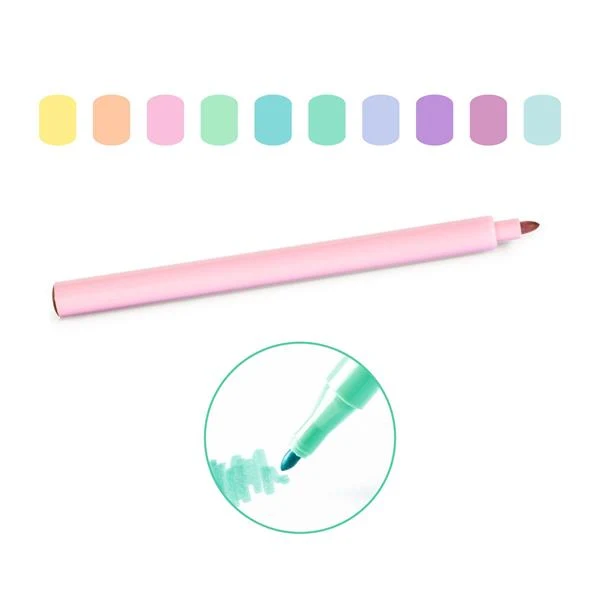 10 feutres - Pastels