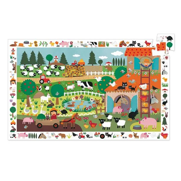 Puzzle obervation - La ferme, 35 pièces