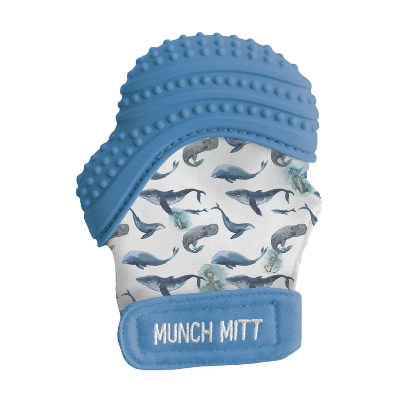 Mitaine Munch Mitt baleines bleues