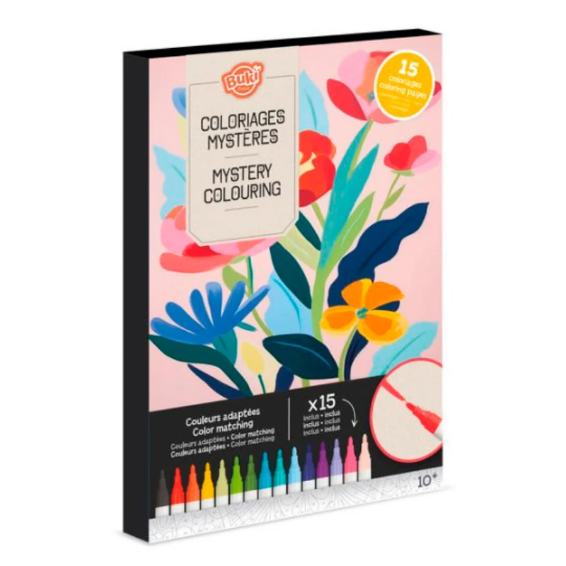 Buki Coloriages mystères - Fleurs
