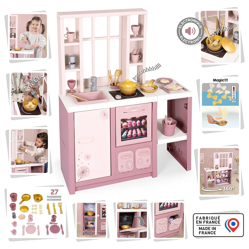 Smoby- Cuisine Loft Pink