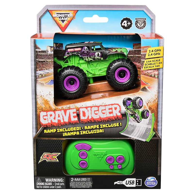 Monster Jam -Téléguidé Monster Truck Grave Digger