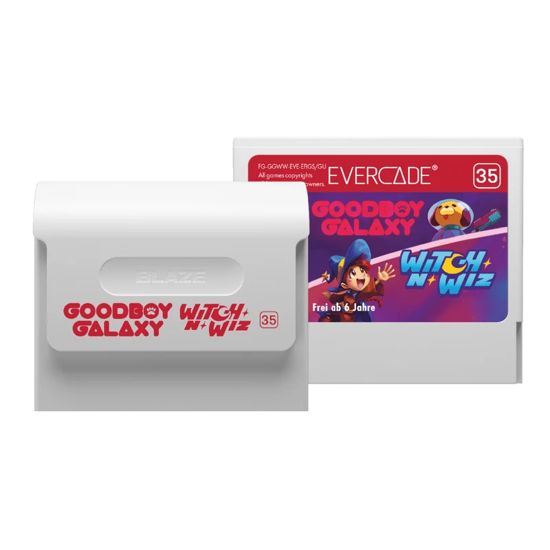 Evercade - Goodboy Galaxy & Witch N' Wiz - Cartouche n° 35