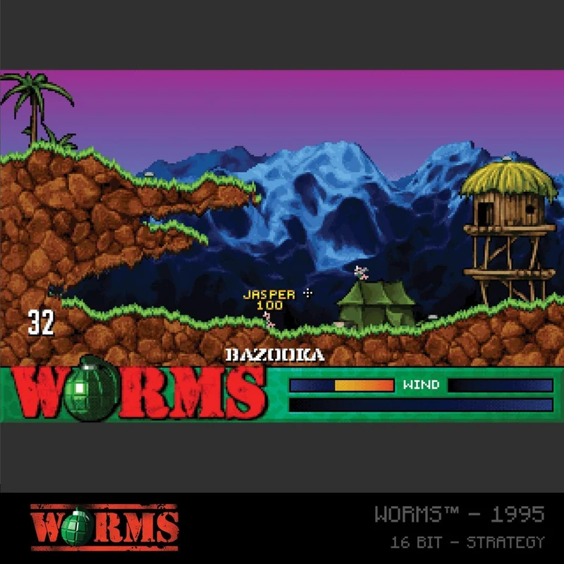 Blaze Evercade - Worms Collection 1 - Cartouche n° 18