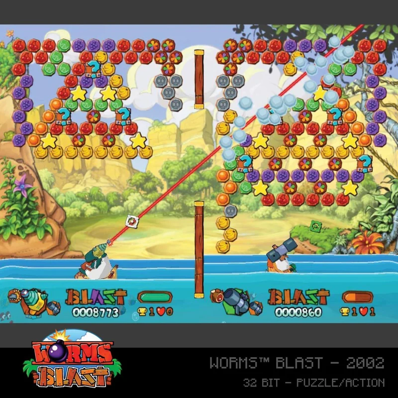 Blaze Evercade - Worms Collection 1 - Cartouche n° 18