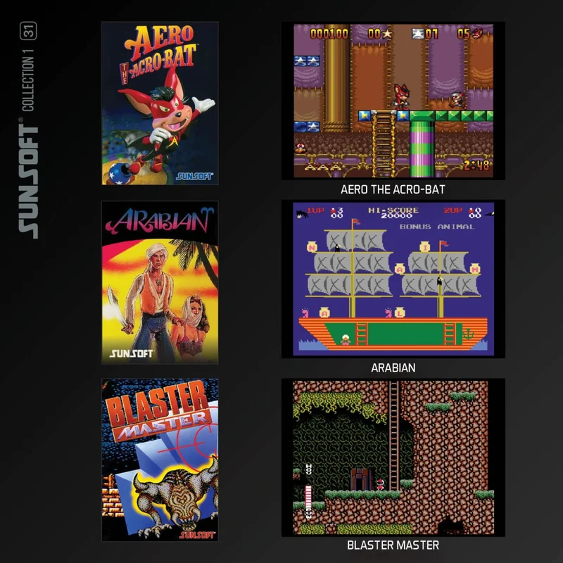 Blaze Evercade - Sunsoft Collection 1 - Cartouche n°31