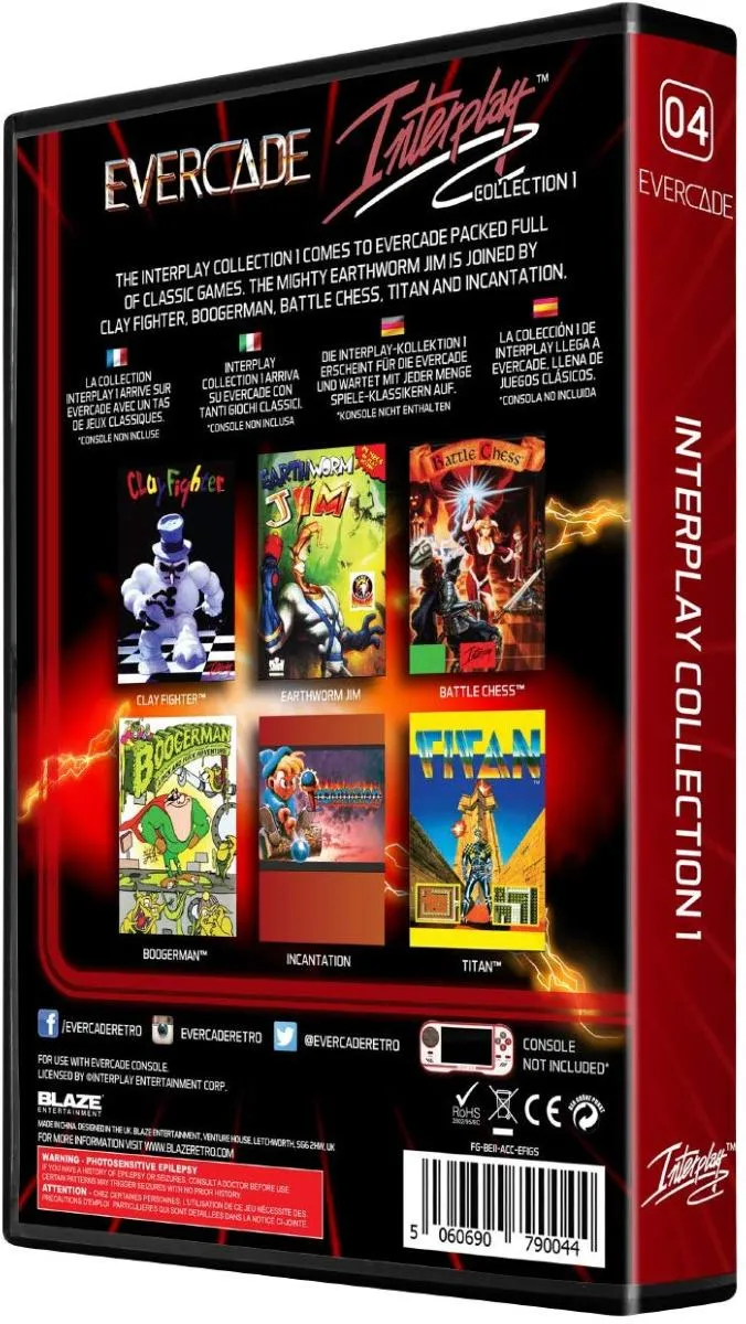 Blaze Evercade - InterPlay Collection 1 - Cartouche n° 04