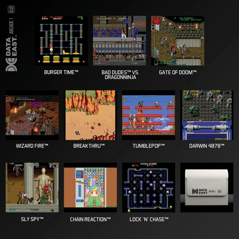 Blaze Evercade - Data East Arcade Collection 1 - Cartouche Arcade n°2