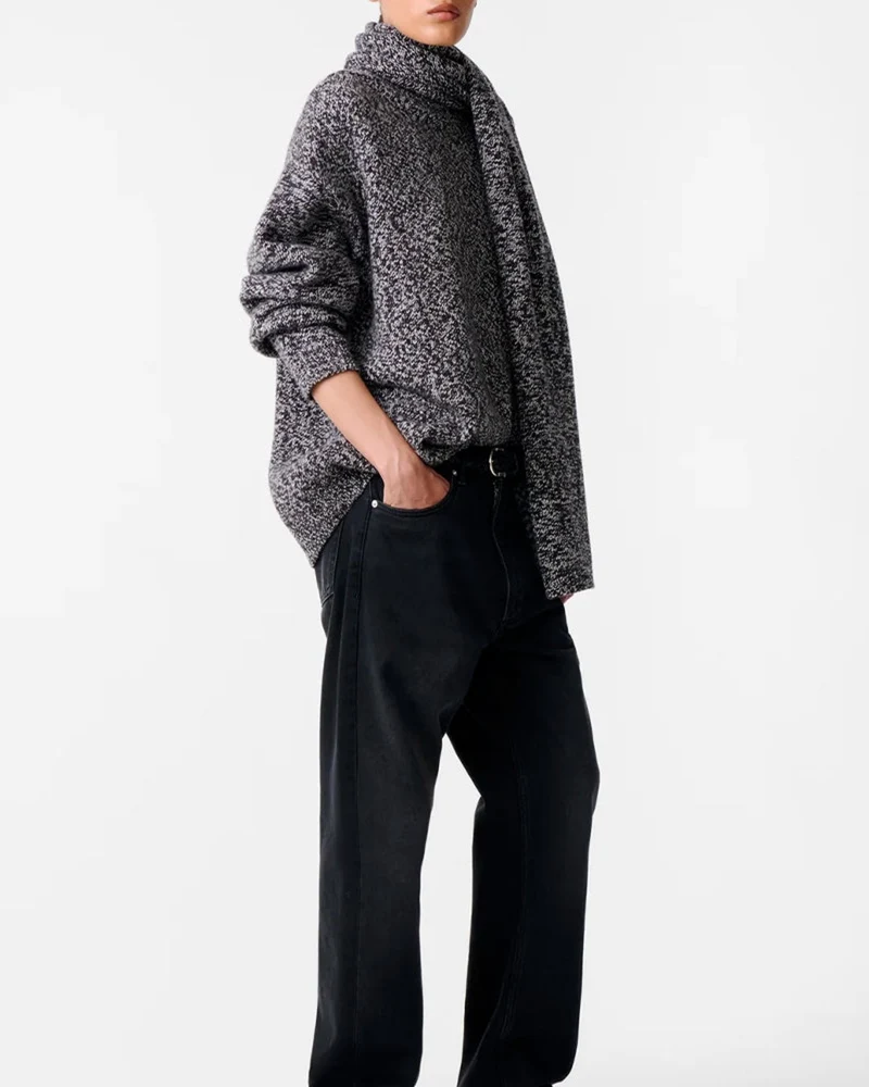 Studio Nicholson - Maille Hemyl - Marine Mouliné