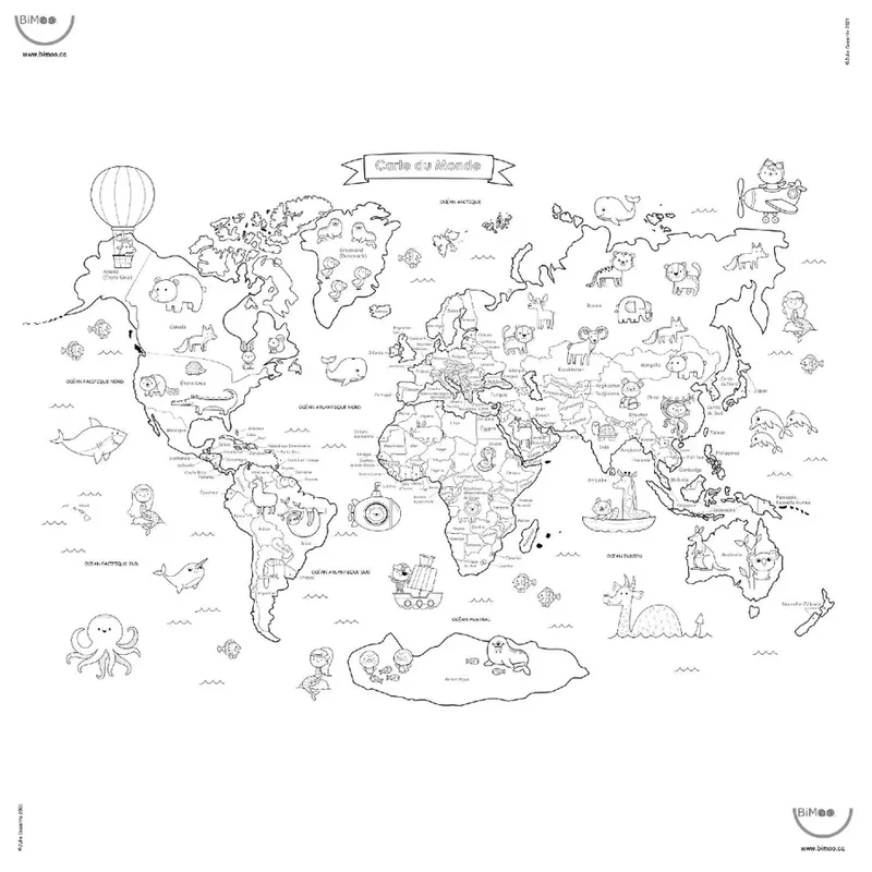 Bimoo Nappe Monde 45x45po (EN)