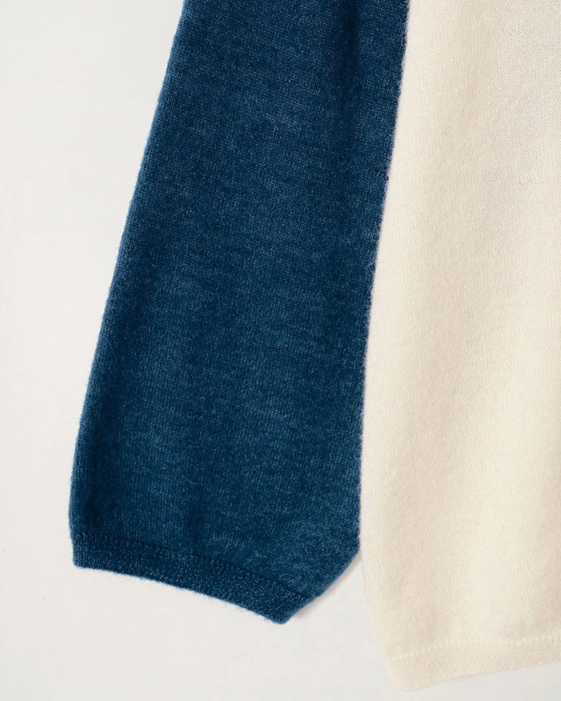 Nothing Written - Maille Palie - Ivoire & Bleu