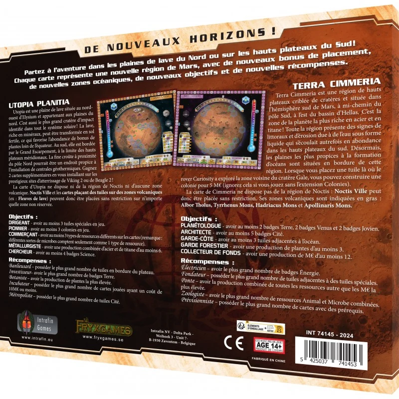 Terraforming Mars - Utopia et Cimmeria