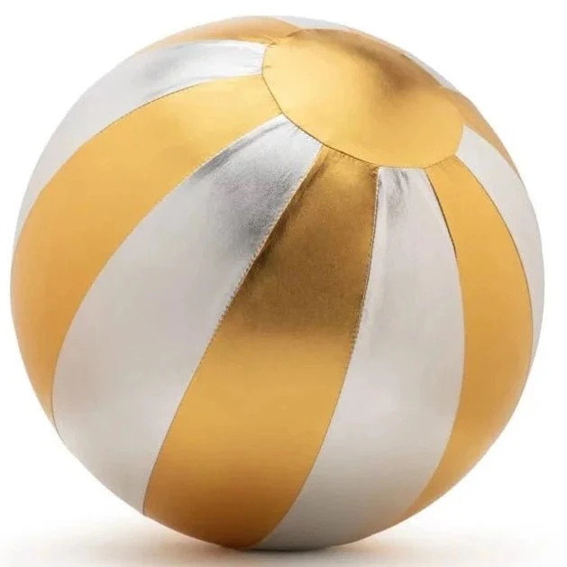 Ballon Cirque Or Et Argent En Tissu À Gonfler 40 Cm