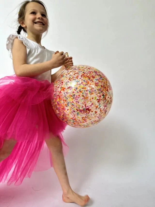 Ballon Sauteur Confetti En Matière Recyclée