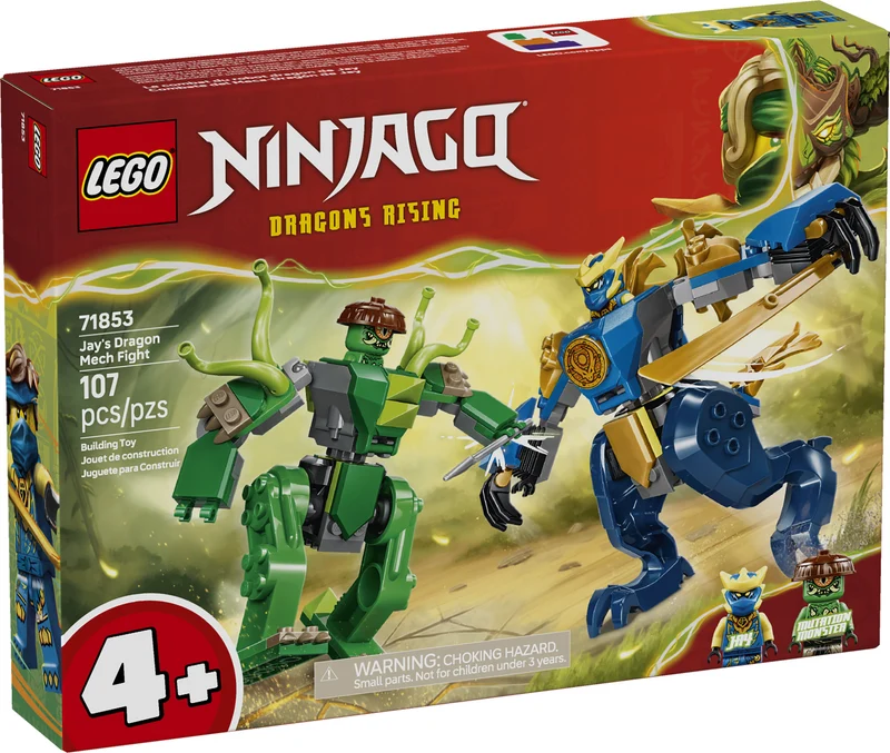 Le combat du robot dragon de Jay