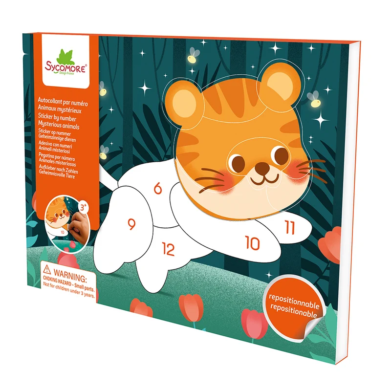 Pockets -Autocollant par numéro Animaux mystérieux