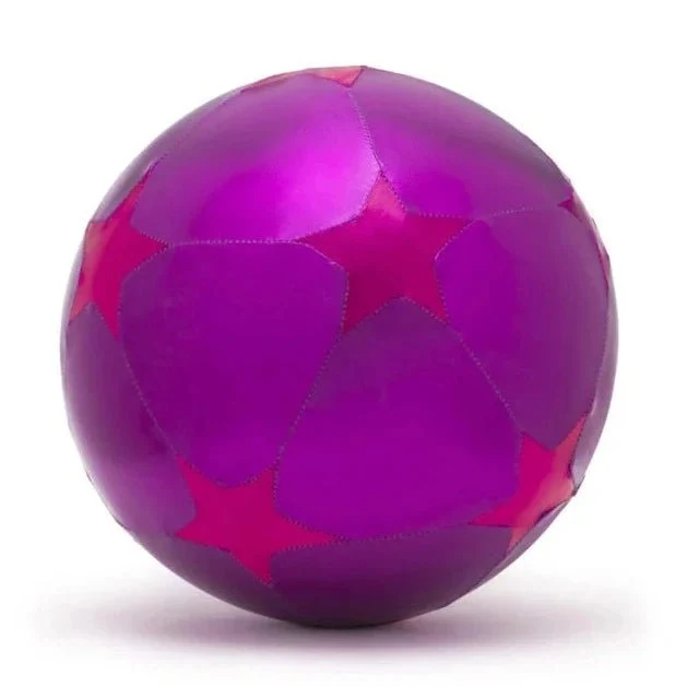 Ballon Violet À Étoiles Rose En Tissus